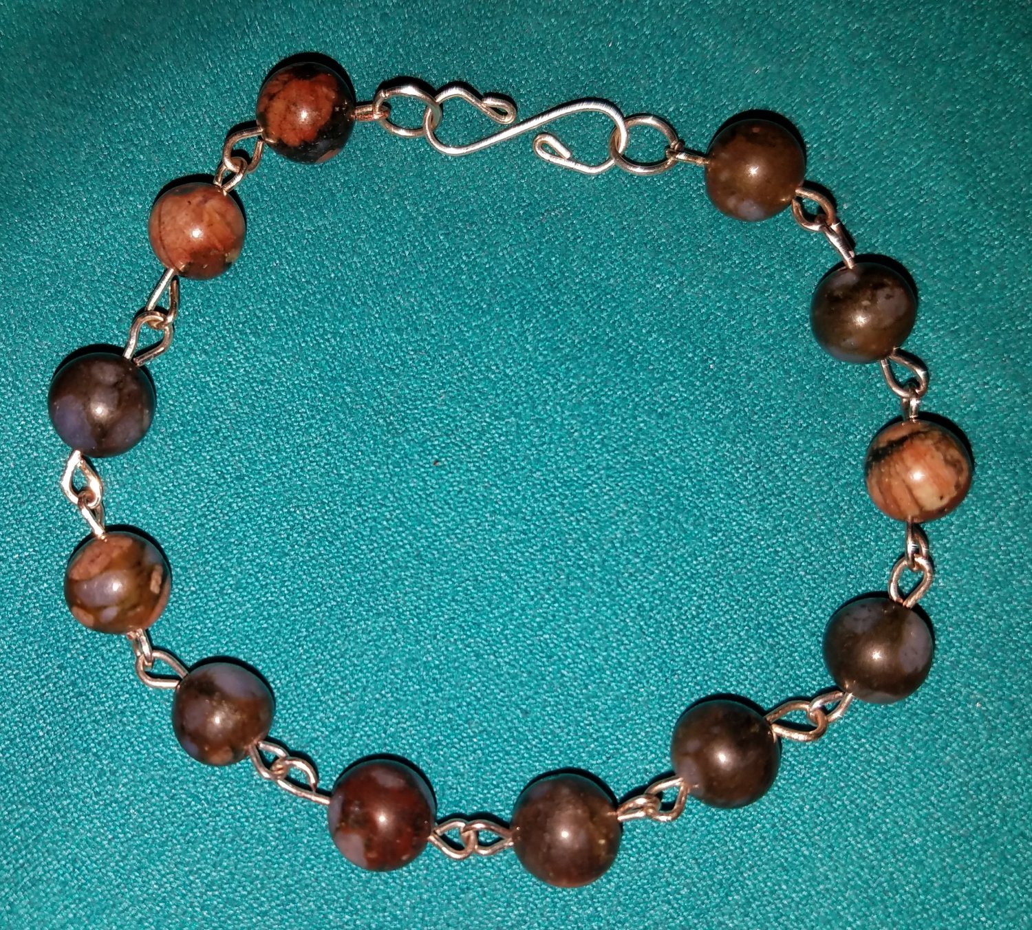 Blue African Opal Link Bracelet
