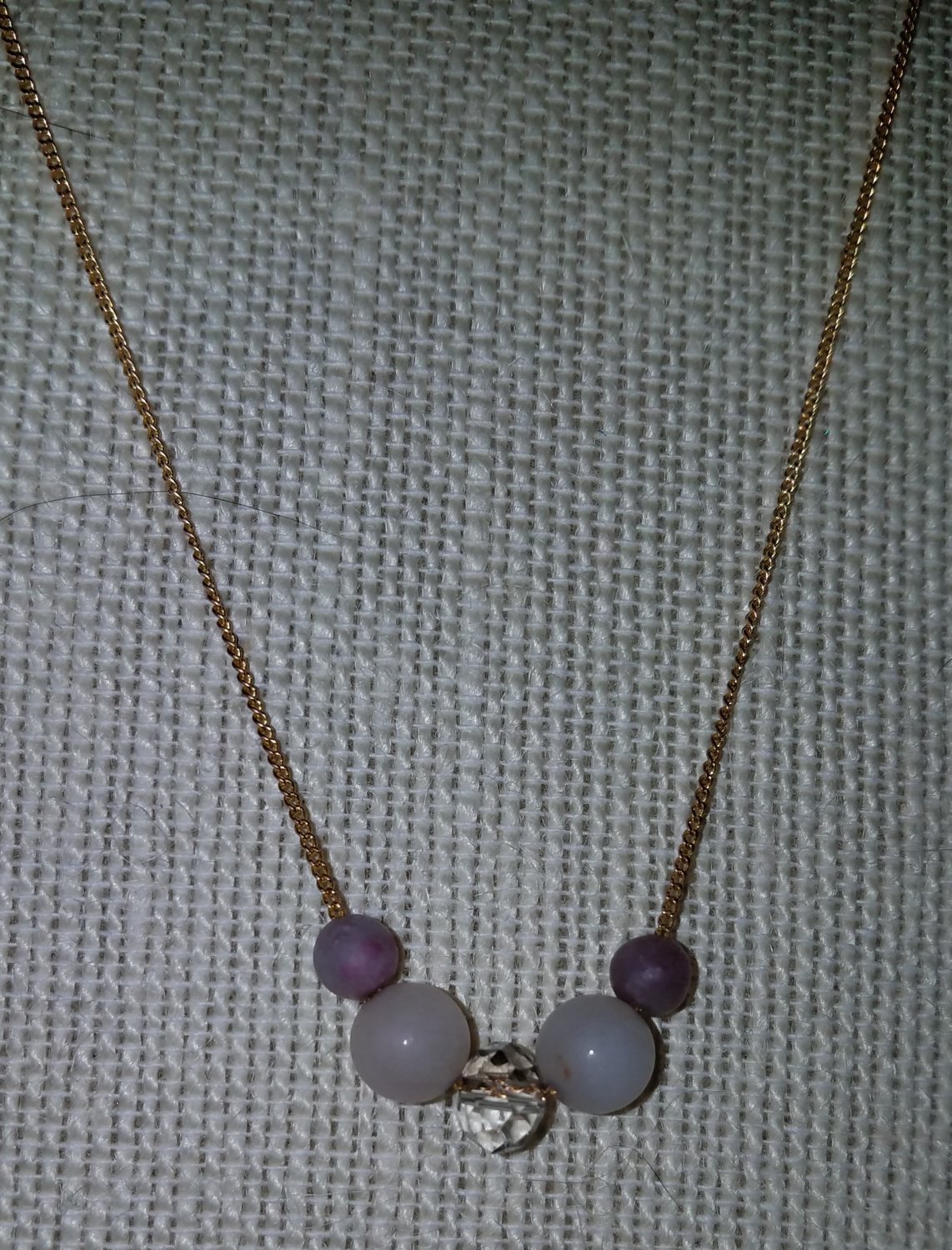 Dendritic Pink Opal Necklace