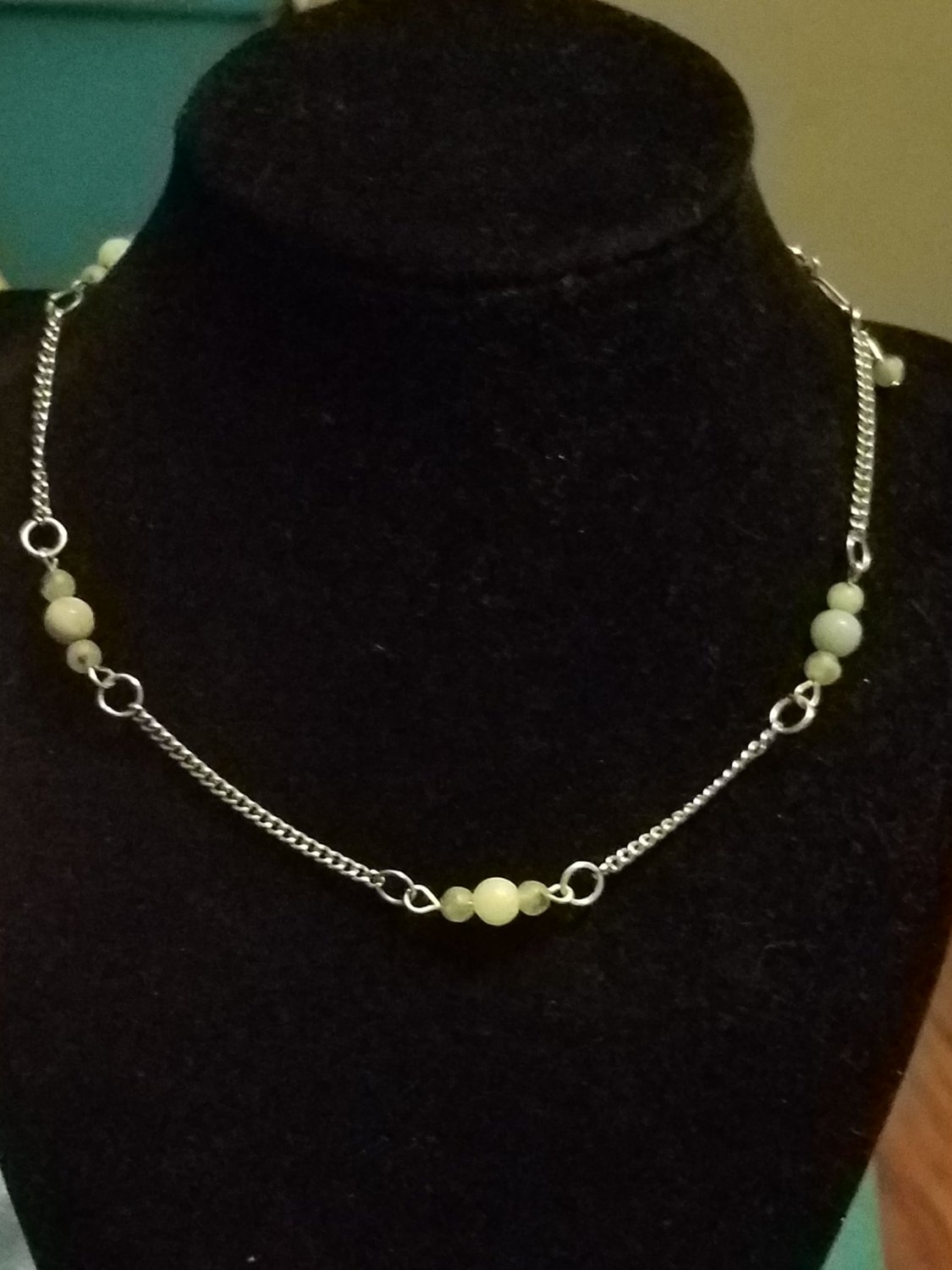 Amazonite and Sesame Jasper Choker Necklace