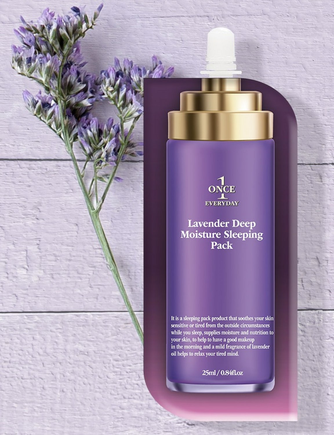 Chamos Once Everyday Lavender Deep Moisture Sleeping Pack 25 ml / 0.84 fl.oz.
