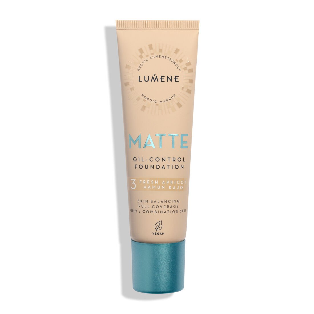 Lumene Matte Oil-control Foundation Oily/Combination Skin 30 ml / 1 fl.oz. - 3 Fresh Apricot