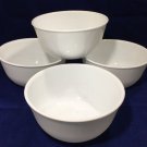 Lot 4 Corelle Corning Winter Frost White Oversize Deep Rice Soup Cereal Bowls.