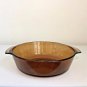 Anchor Hocking Ovenware Amber Brown 2 Qt Covered Casserole Dish Lid 9"/Holiday