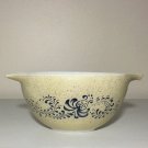 Pyrex Homestead Cinderella Mixing Bowl #441 1.5 Pint Speckled Beige Blue/holiday