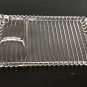 Hazel Atlas Orchard Snack set Candlewick/Boopie Ribbed Clear Glass Tray W/cup