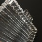 Hazel Atlas Orchard Snack set Candlewick/Boopie Ribbed Clear Glass Tray W/cup