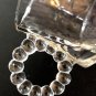 Hazel Atlas Orchard Snack set Candlewick/Boopie Ribbed Clear Glass Tray W/cup