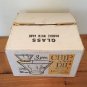 Anchor Hocking Chip Dip Set Sparkling Crystal Clear Bowl Glass/Brass Clip/NOS