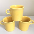 Homer Laughlin Fiesta ware Ring Handled Tom & Jerry Mug/set Of 3/yellow