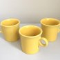 Homer Laughlin Fiesta ware Ring Handled Tom & Jerry Mug/set Of 3/yellow