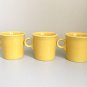 Homer Laughlin Fiesta ware Ring Handled Tom & Jerry Mug/set Of 3/yellow