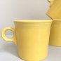Homer Laughlin Fiesta ware Ring Handled Tom & Jerry Mug/set Of 3/yellow
