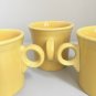 Homer Laughlin Fiesta ware Ring Handled Tom & Jerry Mug/set Of 3/yellow