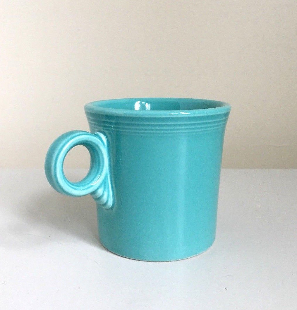 Fiesta Fiestaware Homer LaughlinTom and Jerry Mug/Turquoise Teal/ring ...