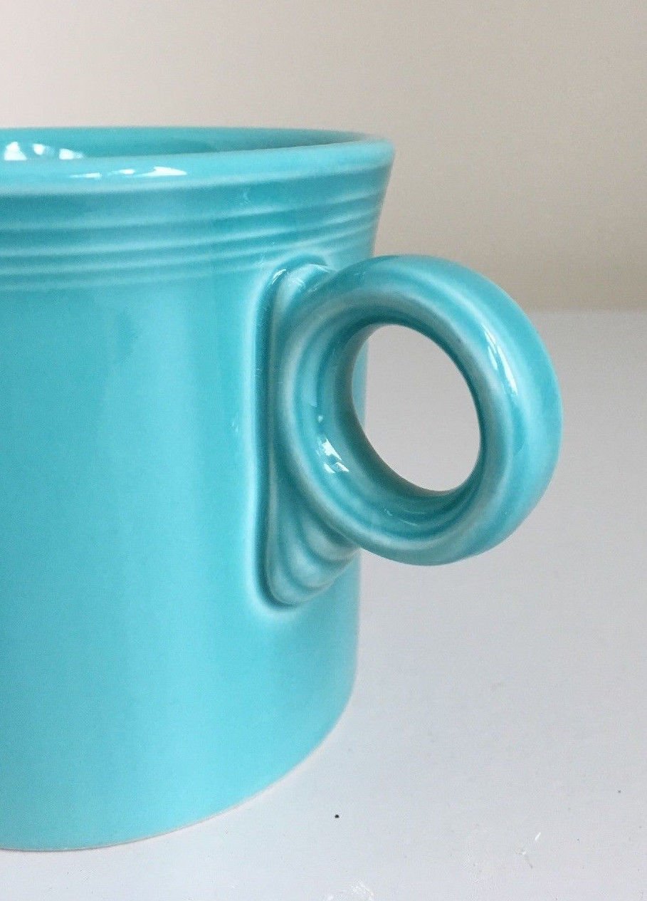 Fiesta Fiestaware Homer LaughlinTom and Jerry Mug/Turquoise Teal/ring ...