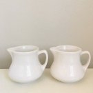 Vintage Buffalo China White Creamer Restaurant Diner Ware 9504M/2/mini small