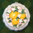 Le CORDON BLEU The Franklin Mint PORCELAIN JELLO MOLD LEMONS/Wall Decor/wall