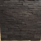 GRAY STEEL LEDGESTONE-CULTURED-VENEER-STACKED-STONE-MANUFACTURED-#53
