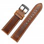 WOCCI Premium Saddle Vintage Leather Watch Bands with Black Buckle (18mm 20mm 22mm or 24mm)