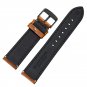 WOCCI Premium Saddle Vintage Leather Watch Bands with Black Buckle (18mm 20mm 22mm or 24mm)