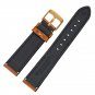 WOCCI Premium Saddle Vintage Leather Watch Bands with Gold Buckle (18mm 20mm 22mm or 24mm)