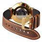 WOCCI Premium Saddle Vintage Leather Watch Bands with Gold Buckle (18mm 20mm 22mm or 24mm)