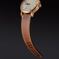 WOCCI Premium Saddle Vintage Leather Watch Bands with Gold Buckle (18mm 20mm 22mm or 24mm)