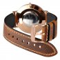 WOCCI Premium Saddle Vintage Leather Watch Bands with Rose Gold Buckle (18mm 20mm 22mm or 24mm)