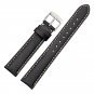WOCCI Black Vintage Leather Watch Band, Wristwatch Strap Width (18mm,20mm or 22mm), FMY4X6ZK1