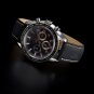 WOCCI Black Vintage Leather Watch Band, Wristwatch Strap Width (18mm,20mm or 22mm), FMY4X6ZK1
