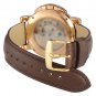 WOCCI Leather Watch Band with Gold Buckle, Strap Width (18mm,19mm,20mm,21mm or 22mm), FMS5X5ZK2