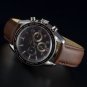 WOCCI Leather Watch Band with Gold Buckle, Strap Width (18mm,19mm,20mm,21mm or 22mm), FMS5X5ZK2