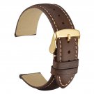 WOCCI Leather Watch Band with Gold Buckle, Strap Width (18mm,19mm,20mm,21mm or 22mm), FMS5X6ZK2