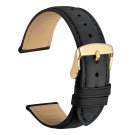 WOCCI Leather Watch Band with Gold Buckle, Strap Width (18mm,20mm or 22mm) FMY4X4ZK2