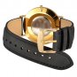 WOCCI Leather Watch Band with Gold Buckle, Strap Width (18mm,20mm or 22mm) FMY4X4ZK2