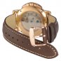 WOCCI Leather Watch Band with Rose Gold Buckle, Strap Width (18mm,19mm,20mm,21mm or 22mm), FMS5X6ZK3
