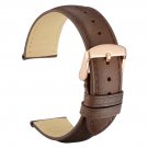 WOCCI Leather Watch Band with Rose Gold Buckle, Strap Width (18mm,19mm,20mm,21mm or 22mm), FMS5X5ZK3