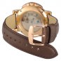WOCCI Leather Watch Band with Rose Gold Buckle, Strap Width (18mm,19mm,20mm,21mm or 22mm), FMS5X5ZK3
