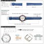 WOCCI 18mm 20mm 22mm Quick Release Watch Band, Alligator Embossed Leather Strap