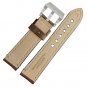 WOCCI 20mm 22mm 24mm Crazy Horse Leather Watch Band,Saddle Style with Big Buckle