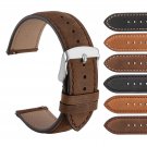 WOCCI 18mm 20mm 22mm Suede Vintage Leather Watch Band,Quick Release Watch Strap