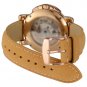 WOCCI 18mm 19mm 20mm 21m or 22mm Vintage Leather Watch Band,Rose Gold Buckle