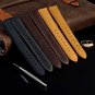 WOCCI 18mm 19mm 20mm 21m or 22mm Vintage Leather Watch Band,Rose Gold Buckle