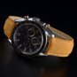 WOCCI 18mm 19mm 20mm 21m or 22mm Vintage Leather Watch Band,Rose Gold Buckle
