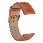 WOCCI Watch Band 18mm 20mm 22mm Italy Full Grain Leather Strap with Gold Buckle