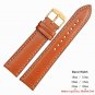 WOCCI Watch Band 18mm 20mm 22mm Italy Full Grain Leather Strap with Gold Buckle