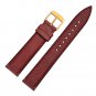 WOCCI 18mm 20mm 22mm Nubuck Leather Unisex Casual Watch Band with Gold Buckle