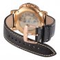 WOCCI 18mm,20mm,22mm Italy Full Grain Leather Sports Watch Band,Rose Gold Buckle