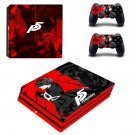 Persona 5 Vinyl Decal Skin Sticker for Sony PS4 Pro Console & 2 Controllers