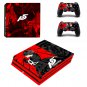 Persona 5 Vinyl Decal Skin Sticker for Sony PS4 Pro Console & 2 Controllers
